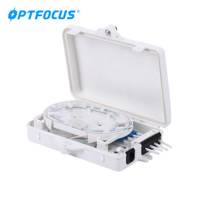 FTTH outdoor small size 4 cores waterproof terminal box for 1*4 mini type plc splitter