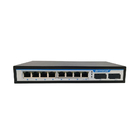 Auto MDI 5.6Gbps Fiber Optic Switch 1310nm 8 Ports 10/100/1000 Base T With Poe