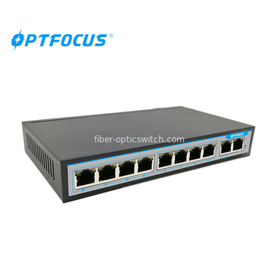 Outdoor Waterproof Gigabit Ethernet PoE Switch 8 Port PoE Switch with Fiber For Video Surveillance Network Switch Manufa