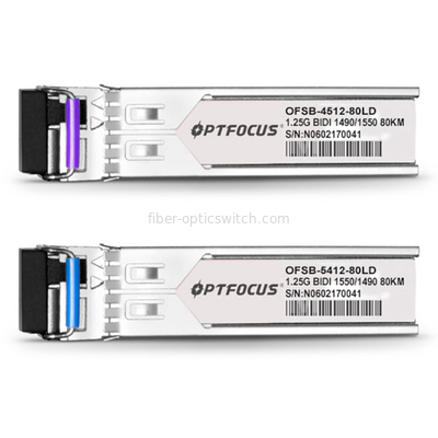 OPTFOCUS SFP Optical Transceiver  OFSB-4512-80LD BI-DI SF SM SC 1.25G  80KM 1490/1550NM