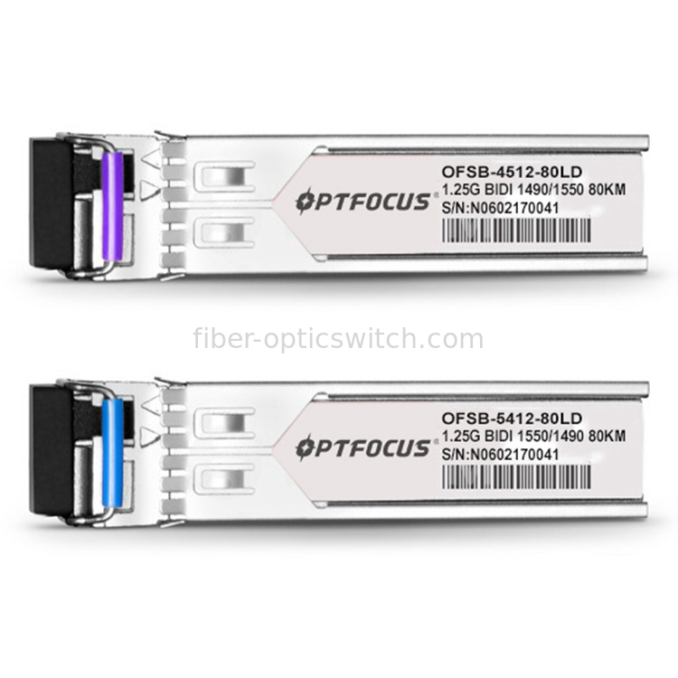 OPTFOCUS SFP Optical Transceiver  OFSB-4512-80LD BI-DI SF SM SC 1.25G  80KM 1490/1550NM